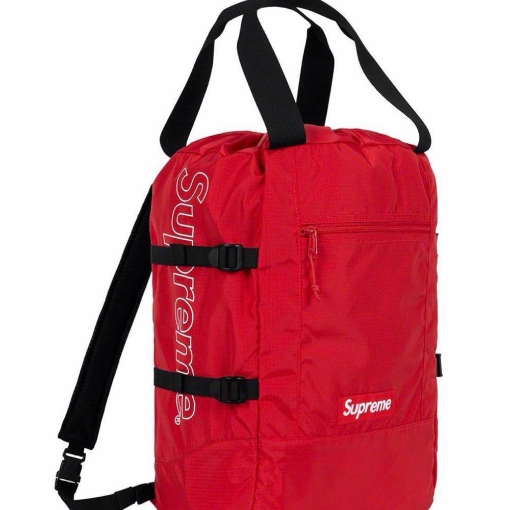 Supreme Red Backpack & Tote